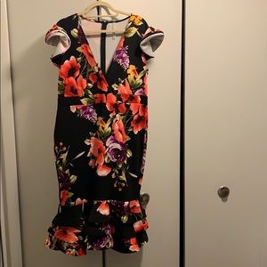 Floral ruffle dress
